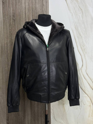 Кожаная куртка Galli/мех овчина 6394