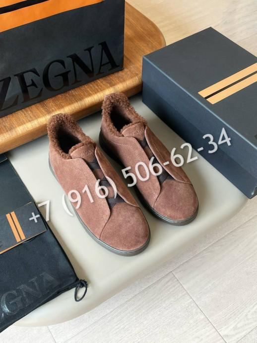 Кеды Zegna на меху 29695 5