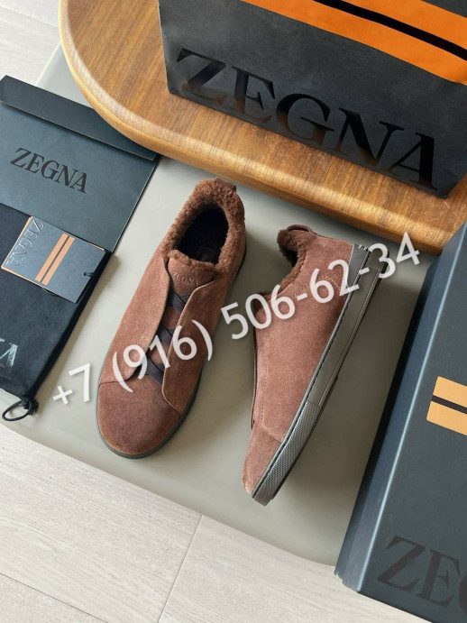 Кеды Zegna на меху 29695 5