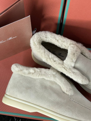 Лоферы Loro Piana на меху 19151 2