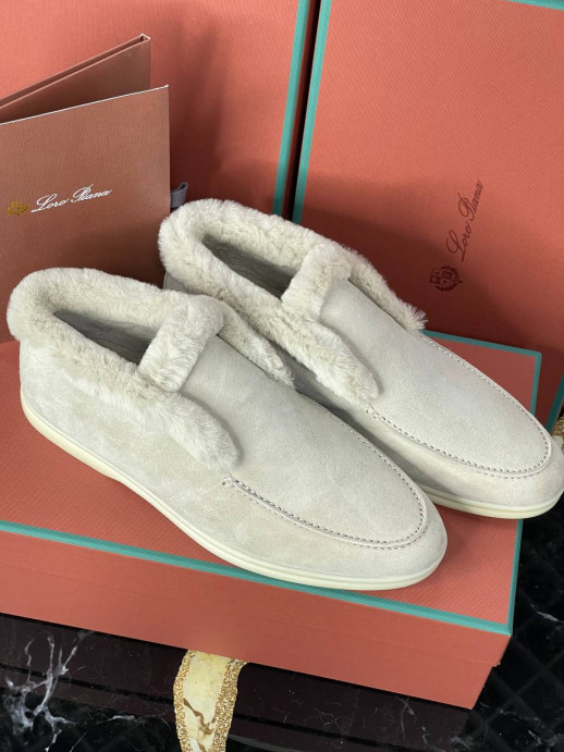 Лоферы Loro Piana на меху 19151 2