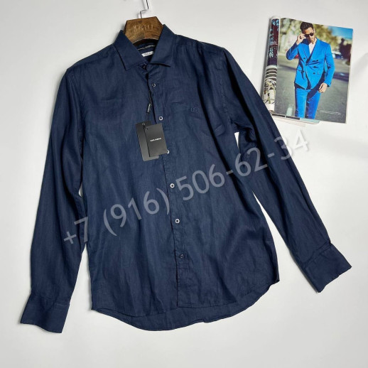 Рубашка из льна Dolce & Gabbana 31689