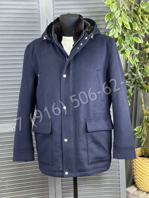 Кашемировое пальто Brunello Cucinelli на меху 23629