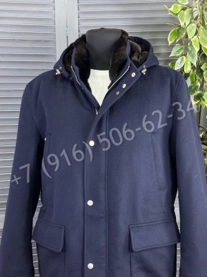 Кашемировое пальто Brunello Cucinelli на меху 23629